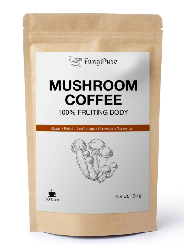 FungiPure Mushroom Coffee Latte Powder, 100g